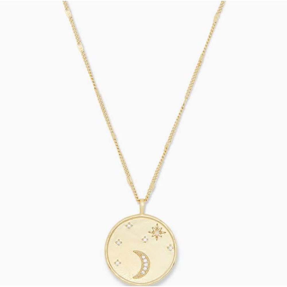 New Gorjana Moon and Star Coin Necklace